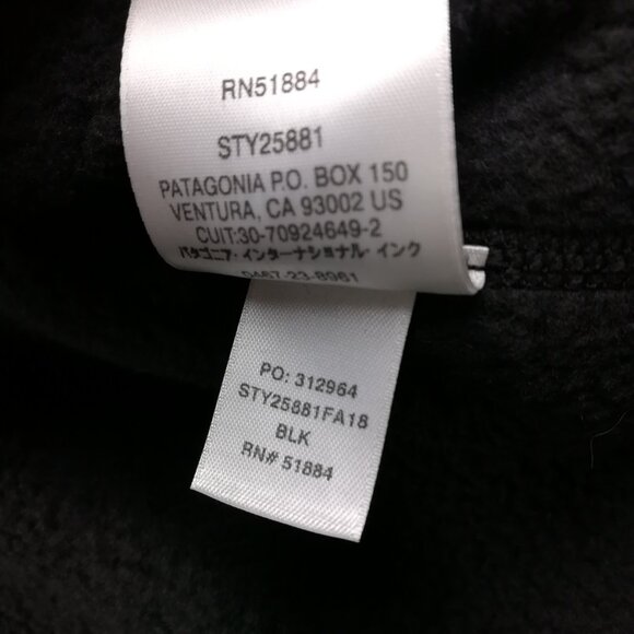 Patagonia Vest Better Sweater Full Zip Black Mens 2XL 25881 - Picture 5 of 9